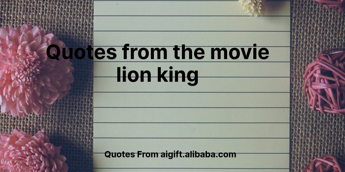 quotes from the movie lion king