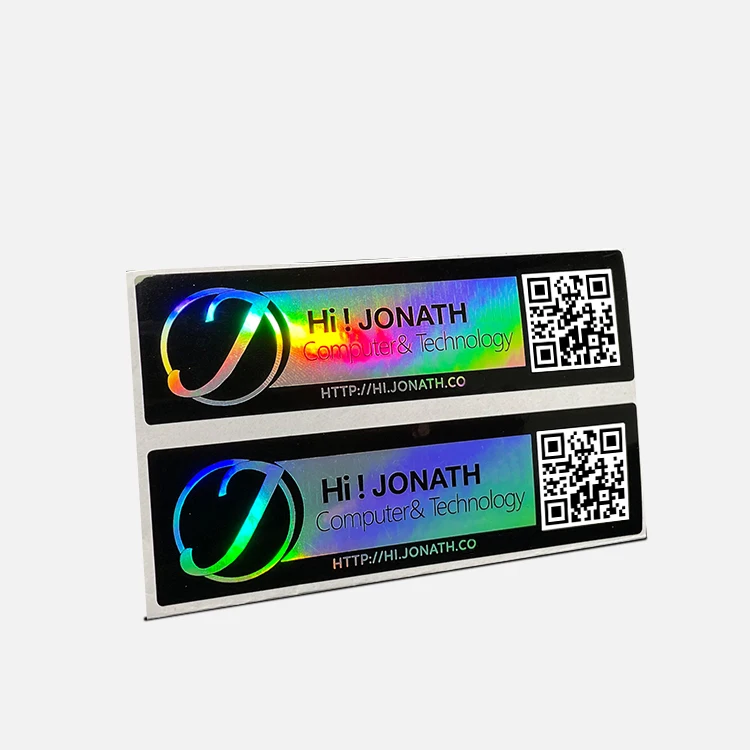 

high quality laser sticker label custom holographic sticker anime stickers holographic with series number qr code hologram