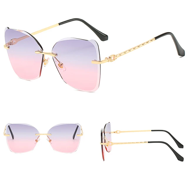 

DLLs038 Fashion sunglasses rimiless sun glasses Gafas de sol