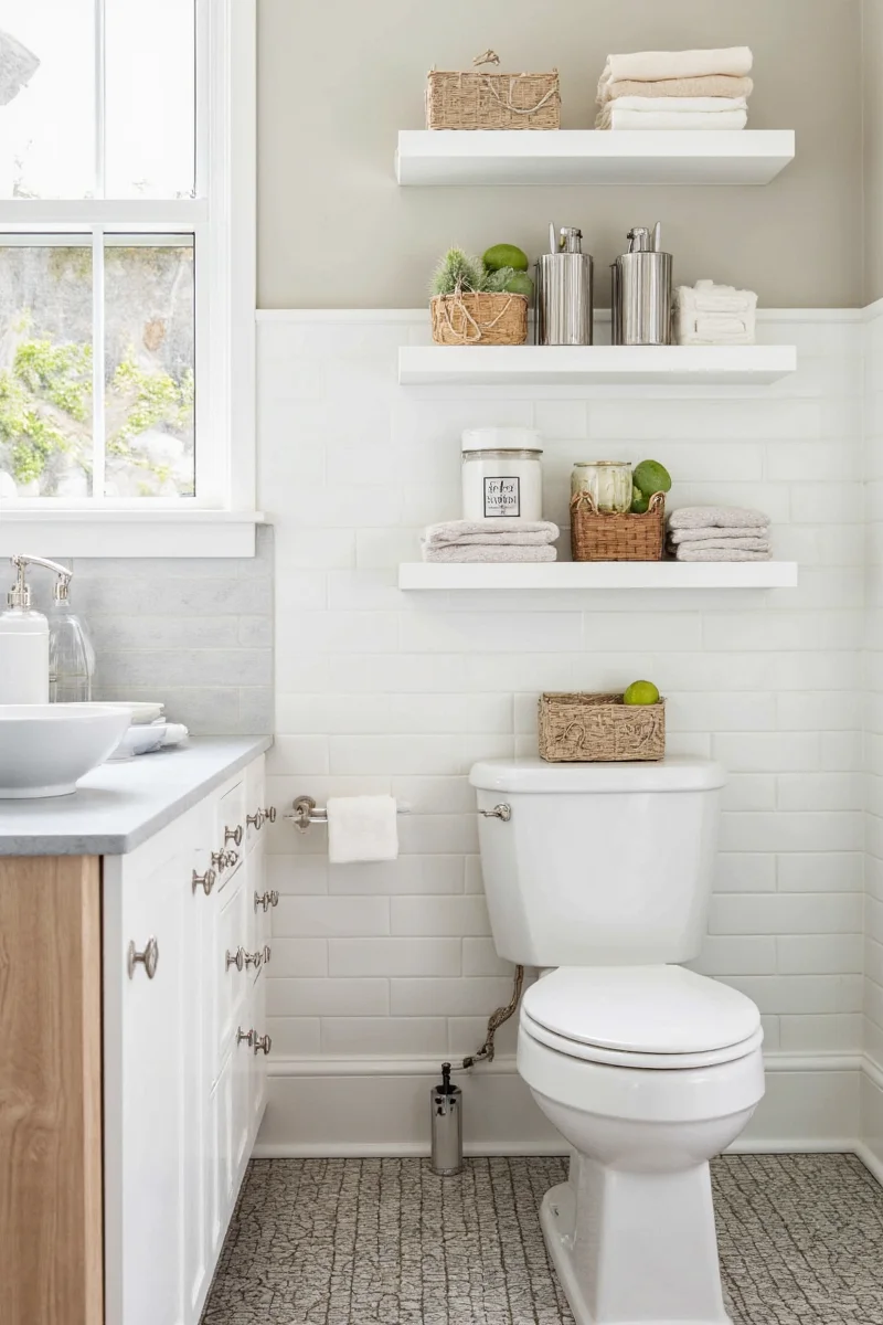 Creative family-friendly bathroom storage ideas