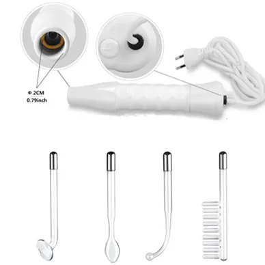 

Electrotherapy Acne Treatment Face Spa Portable High Frequency Facial Skin Rejuvenation Machine, White