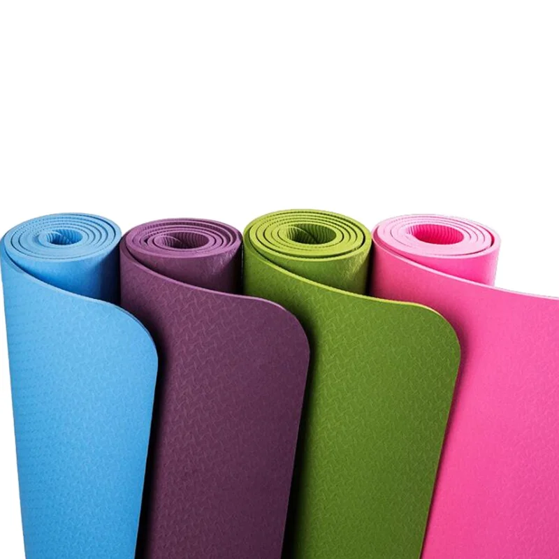 

Factory Direct harmless odorless anti-skid custom tpe 6mm yoga mat