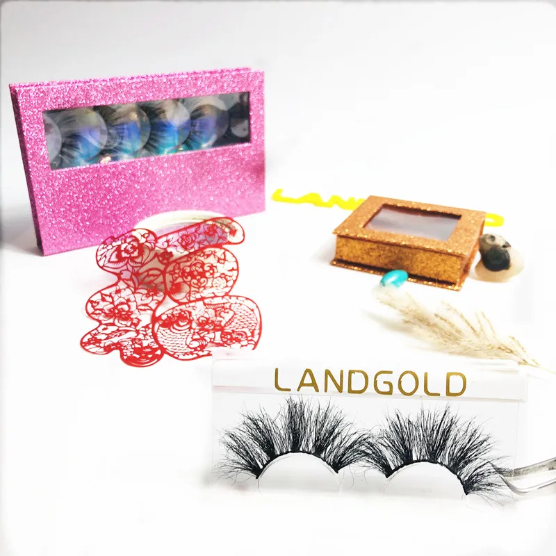 

100% handmade real mink lashes Private Label Eyelashes with custom eyelash package