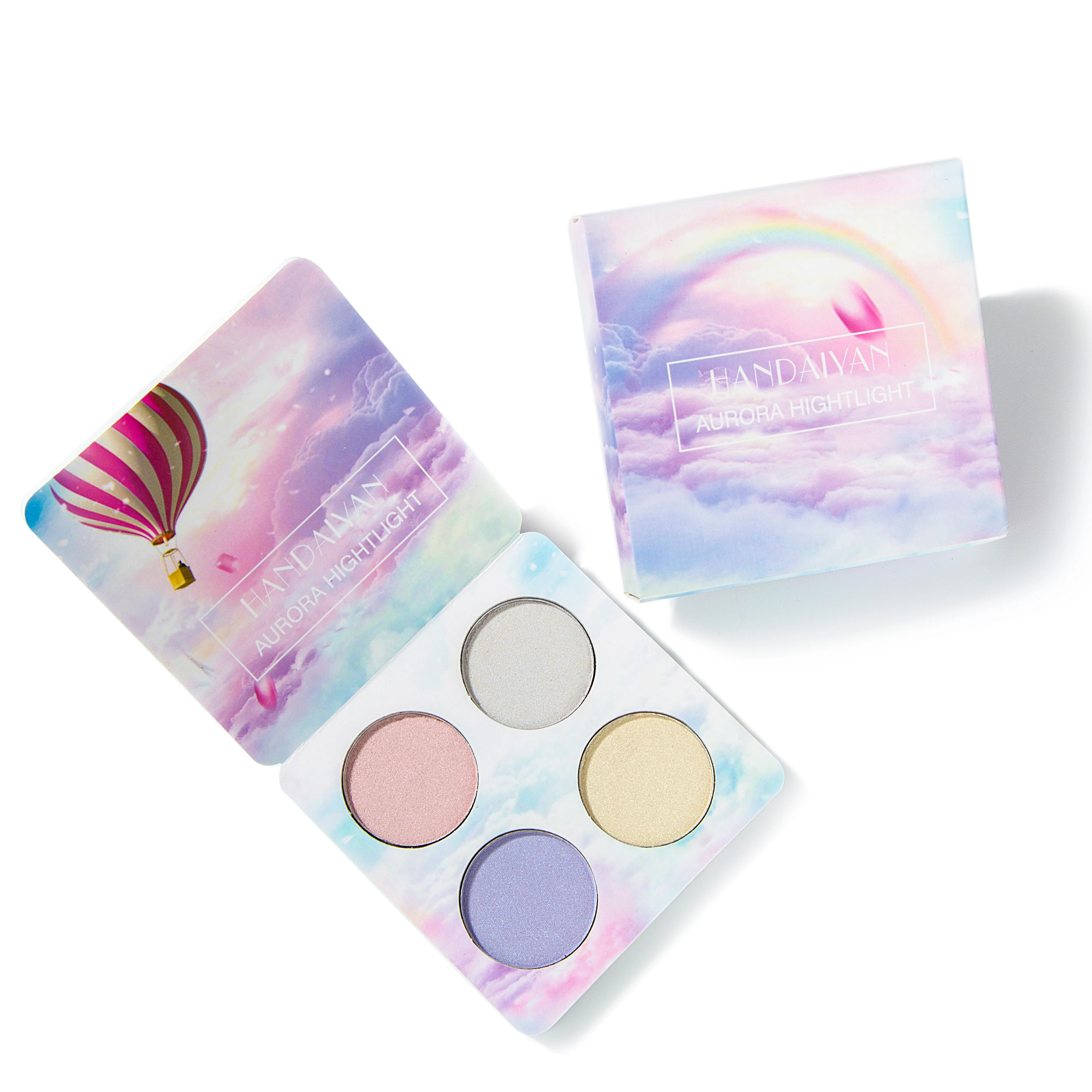 

Chameleon highlighter powder cake set aurora 8 color highlight eyeshadow palette