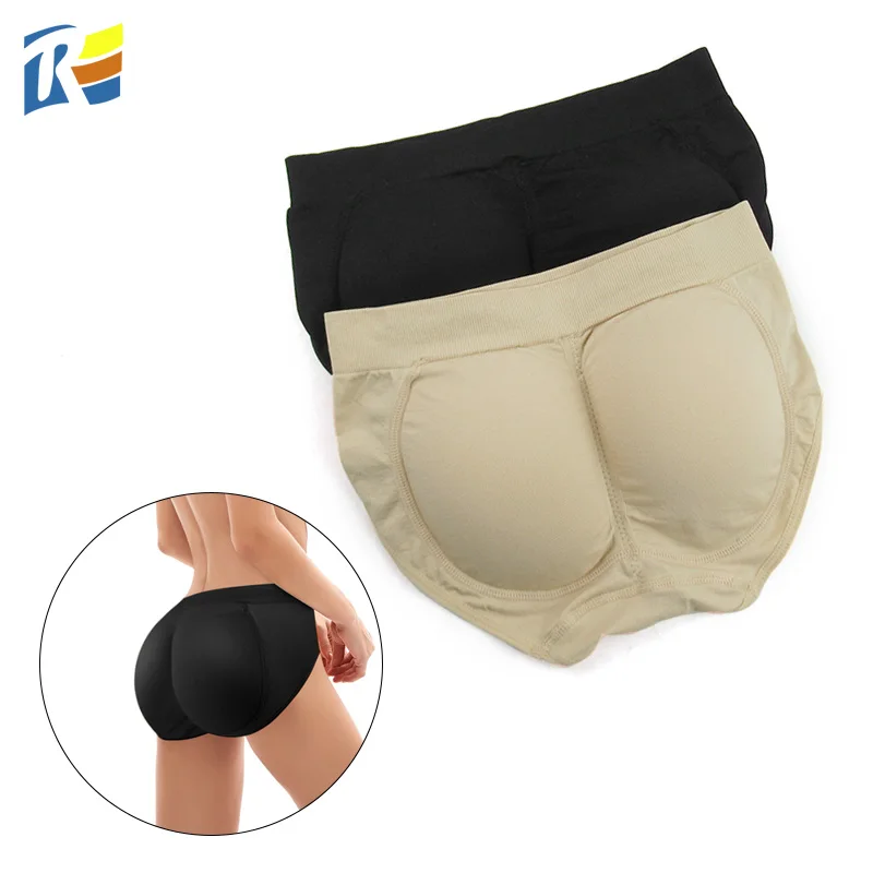 

In-Stock Ladies Seamless Low Waist Pad Lifter Hip Padded Panties Butt Enhancing Breathable Panty