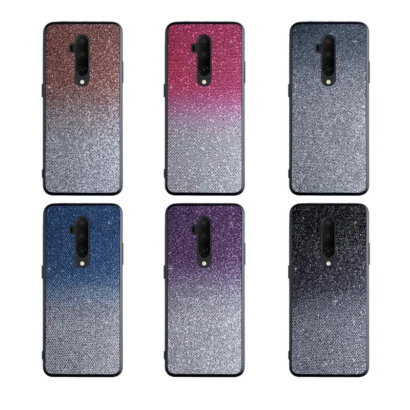 

Wholesale Glitter Back Cover Case For Oneplus 6 6T 7 7T Pro Bling Style Custom Made, 5 colors