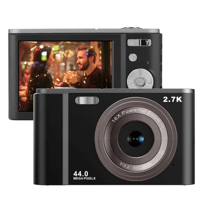 

Top Seller Portable 2.88 inch 2.7K 44MP 16X Zoom Children Kids Card Video Camera Full HD 1920x1080 Digital Camera