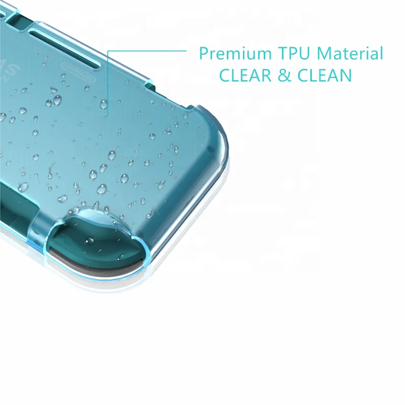 
Protective Case Grip Case Designed for Switch Lite Premium Clear TPU Case Full Protection for Nintendo Switch Lite 