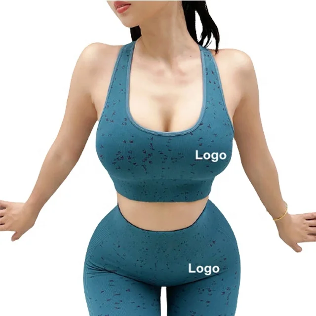 

2021 Brand New High Waisted Gym Activewear Athletic Fitness Gym 2-Piece Bra Women Yoga Set