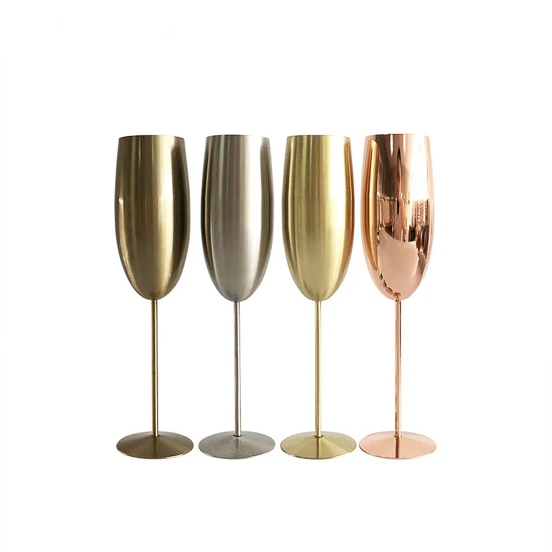 

Custom Metal Copper Stainless Steel Wine Goblet Cocktail Glasses