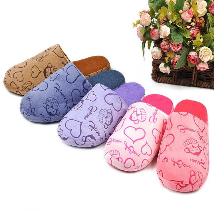

Cute durable warm mens brown cotton terry casual slippers, White or customized