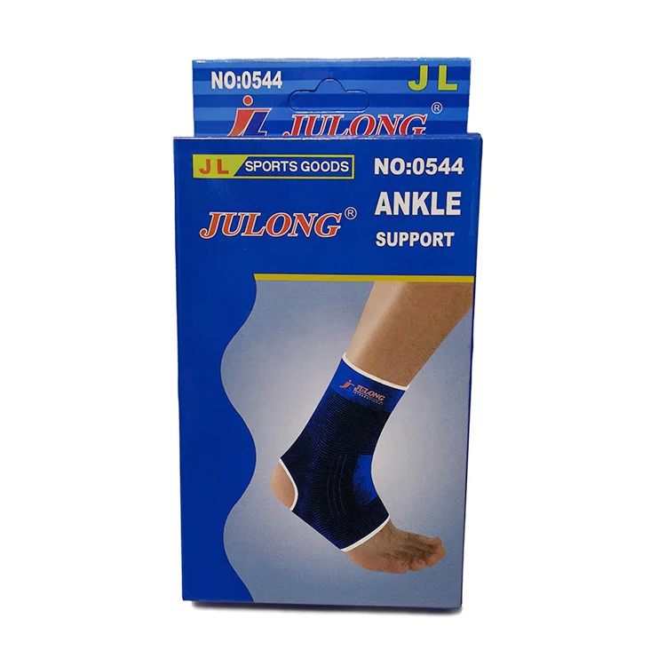 

2021 Wholesale Durable Ankle Support Cotton Polyester Sports Compression Ankle Sleeve Ankle Brace For Pain Relief, Blue