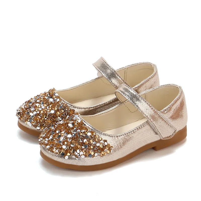 

Hot design summer beautiful bling bling dance party shoes kids girl shoes, Gold/silver/pink