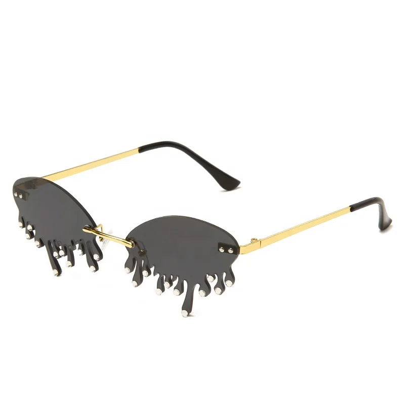 

Trending Party Sunglasses Personality Drip Sun Glasses Dripping Rimless Sunglasses For Dance Party