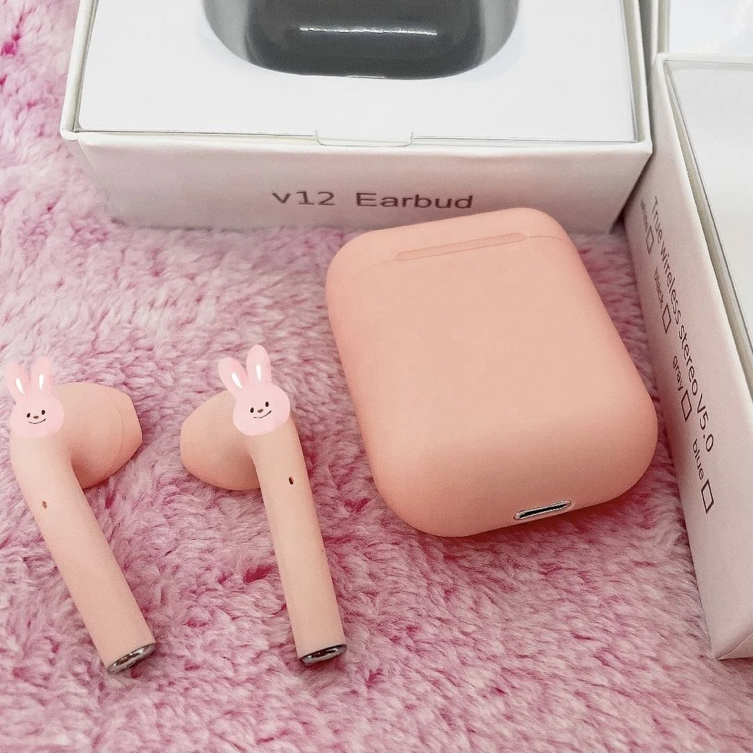 

2021 No.1 Amazon top sellerV12 I12 TWS V5.0 sport Earphones Earbud with Double Earphone Magnetic Charging Box