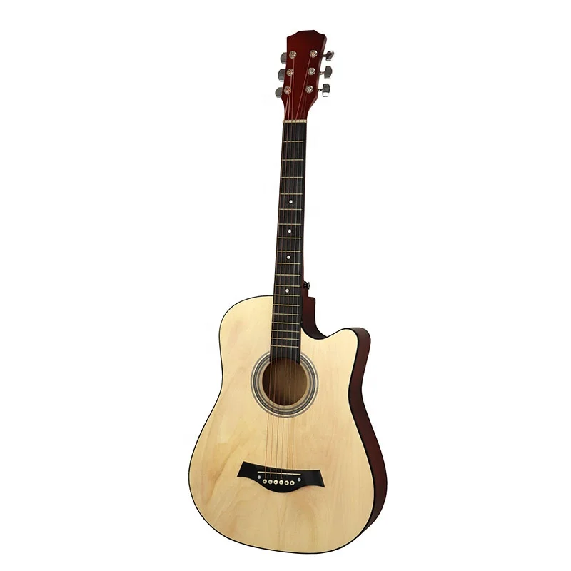 

Wooden Acoustic Guitar All Bass Wood Acoustic Electric Guitars for Beginner