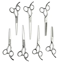 

Stainless Steel 7.5" Multi-sizes Professional Hairdressing Salon Styling Shears Beauty Stylist Pet Barber Cutting Hair Scissors