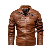 

PU jacket mens moto men jacket leather jacket for men