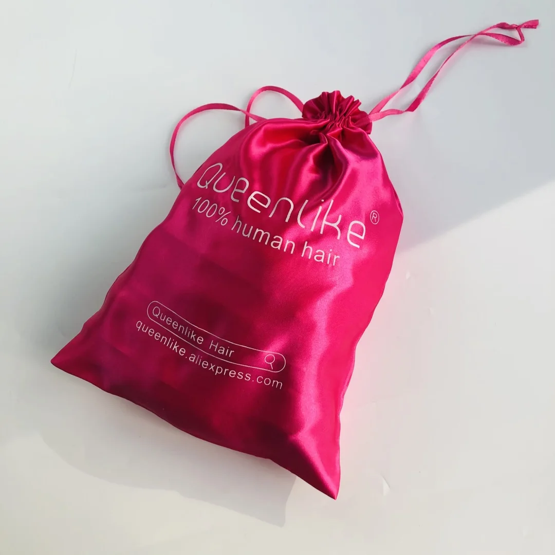 

Wholesale price custom logo draw string bag satin silk drawstring bag for gift, Customized color