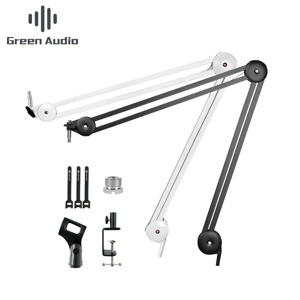 

GAZ-40 New design reporter mini karaoke desk microphone stands to hold mic in the radio studio with great price, Ceramic black,white