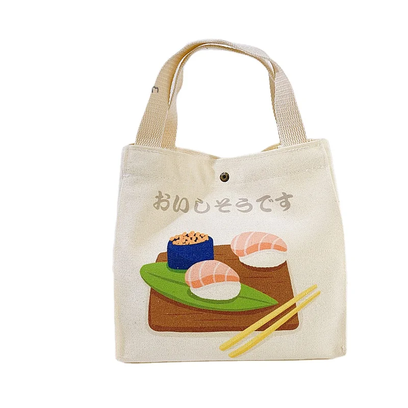 

2021 Low Price Promotion Hot Sale Canvas Bag Large Capacity and High Quality Bento bag, Various customizable