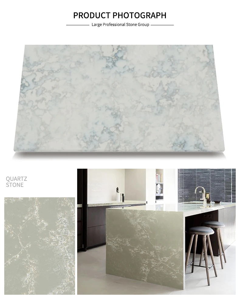 Marmor Wie Künstliche/kunststein Quarz Küche Arbeitsplatte/insel Mit