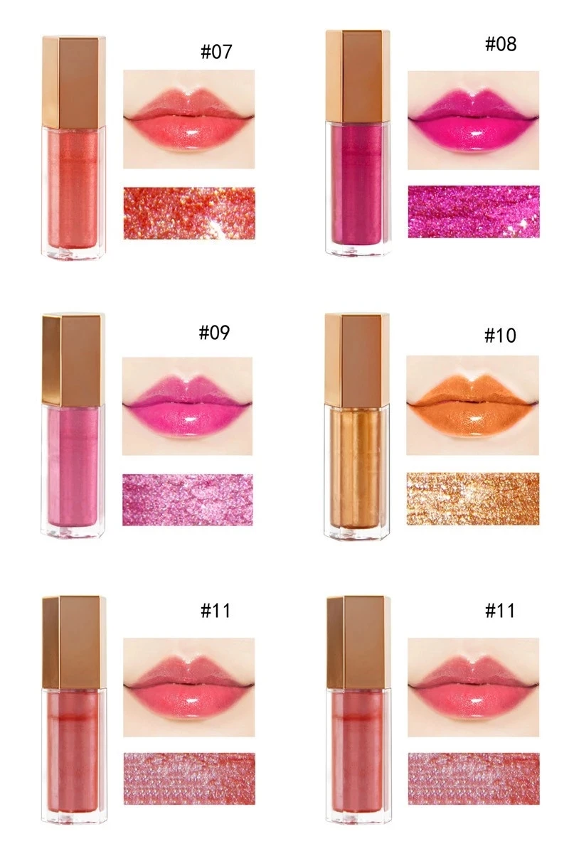 high quality clear shiny private label lipgloss