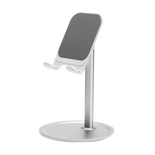 

foldable lazy phone holder 4.7 to 10.5 inch mobile phone desk holder, Black/silver