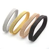 New design Elastic 18K gold mesh bangle with high quality