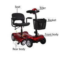 

SQES-02 Mobility Folding 3 Wheel Electric Scooter for Old and Adult driving