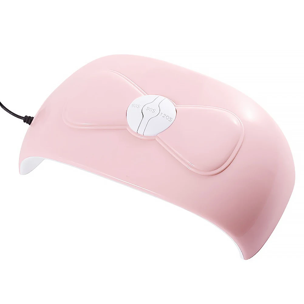 

Bow Knot Uv Lamp Nail Dryer 18 Light Beads Illuminated Nail Dryer Lamp with Timing Setting Uv Lamp Mini Nail Dryer
