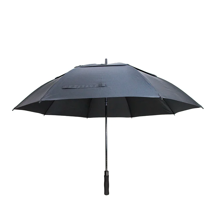 Windproof Double Layer Golf Umbrella With Logo Printing Beach Umbrella