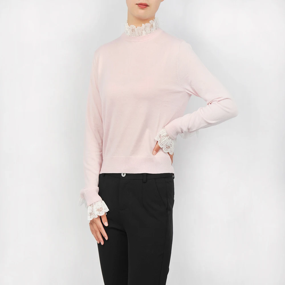 

Include shipping women multicolor lace design silk cashmere sweater, Picture