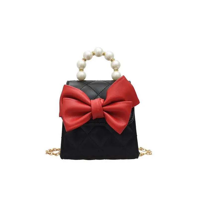 

Personality bow women's bag 2021 new fashion slant chain bag
