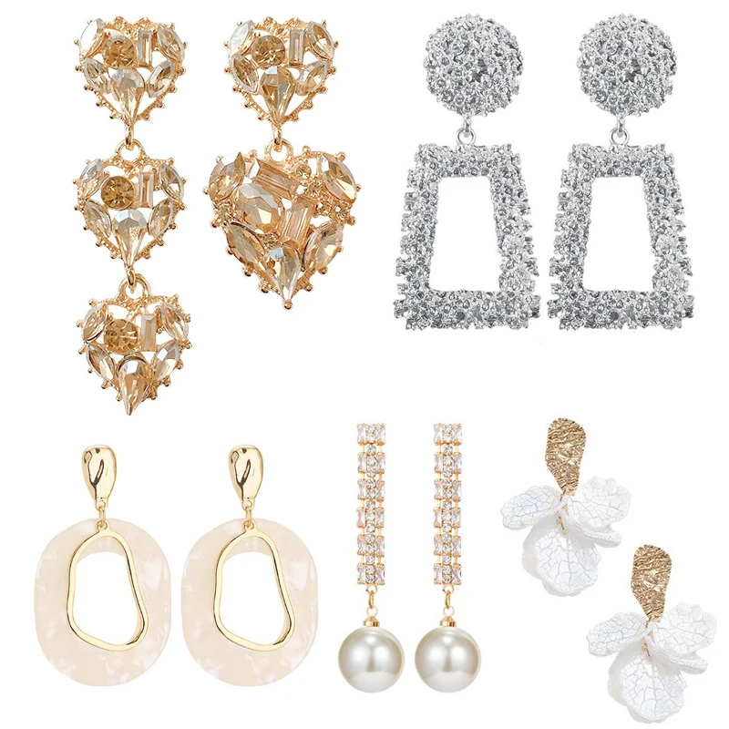 

Drop Pearls Earring 925 Silver Natural Fresh Water Real Pearl Earrings,white Antique Copper Plated Women's Gift Party Earrings