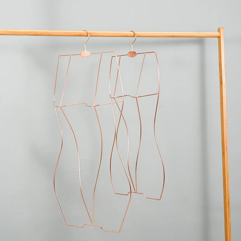 Lavinia Wholesale Metal Wire Body Hanger Bikini Underwear Bra Display Rack Swimwear Body Shape Hanger