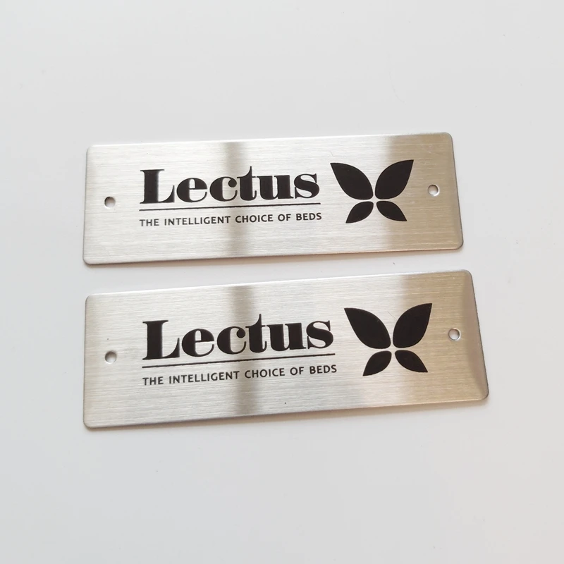 Custom Etching Stainless Steel Nameplate With Black Painted Brushed Buy Etched Stainless Steel