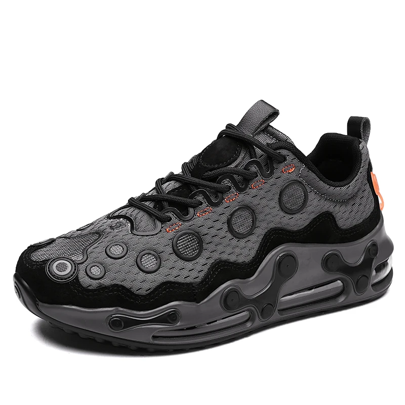 

Wholesale customize new multi-color air cushion flying woven sneakers shoes for men, Optional