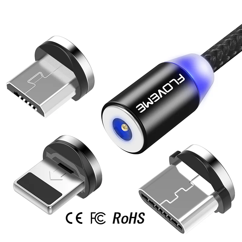 

Free Shipping 1 Sample OK CE FCC RoHS FLOVEME USB connector type c connector Micro connector for Magnetic cable