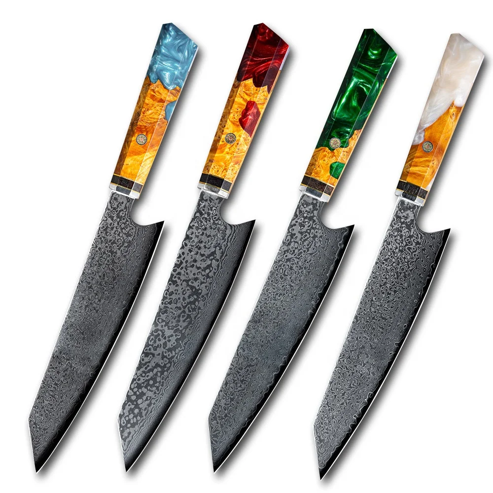 

Wholesale 8 Inch VG10 Damascus kitchen wood handle chef knife