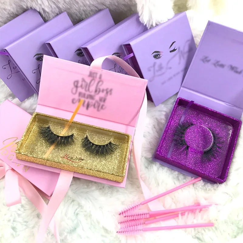 

Wholesale 15mm-25mm Fluffy Mink Lashes 3D 25MM Handmade Strip Eyelashes Vendors