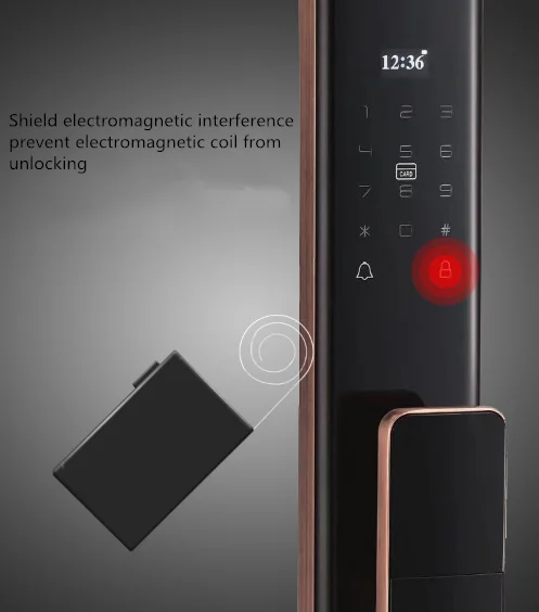 Smart Remote Control Tuya Wifi Biometric  Door Lock WI-FI Home Lock Door Password Key Card Door Lock