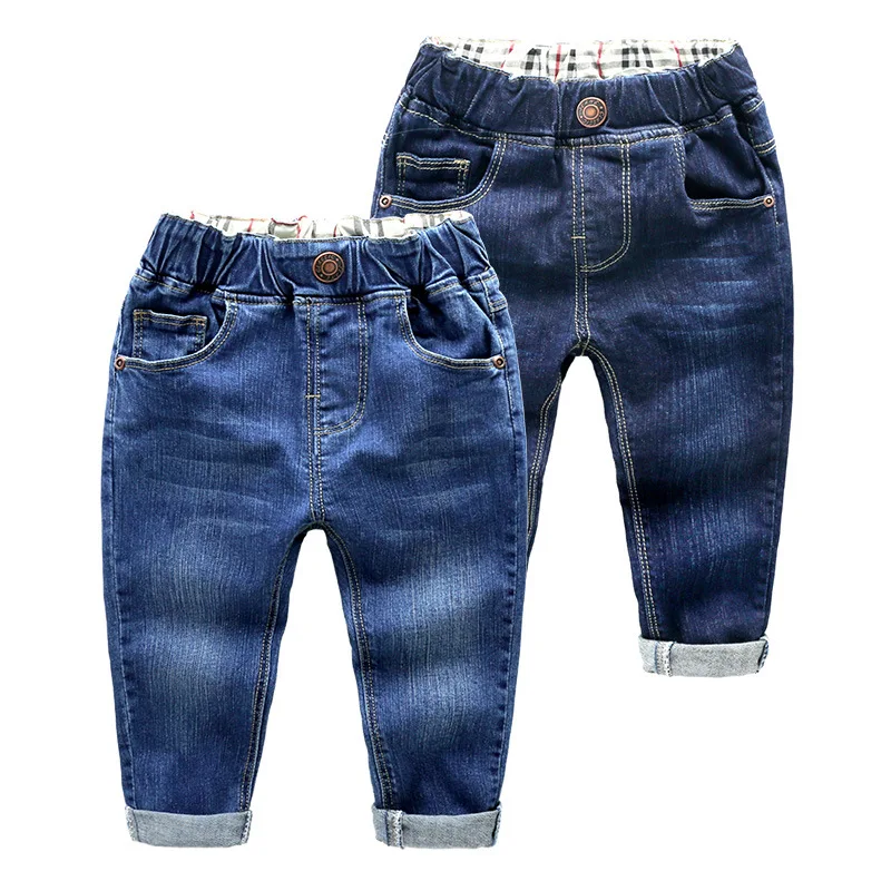 

New Children Fashion Wear Trousers Ripped Button Denim Spring Autumn Wear Trousers Boys Jeans For New Style