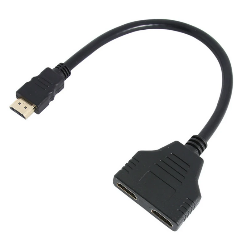 

1080P V1.4 2 Dual Port Y Splitter Cable One Input to Two Output Adapter Cable for Playstation TV Camera Convert