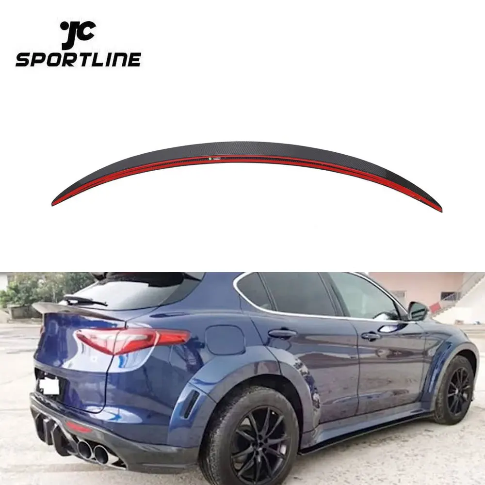 

Pre-preg Rear Trunk Wing Spoiler for Alfa Romeo Stelvio 2017-2021