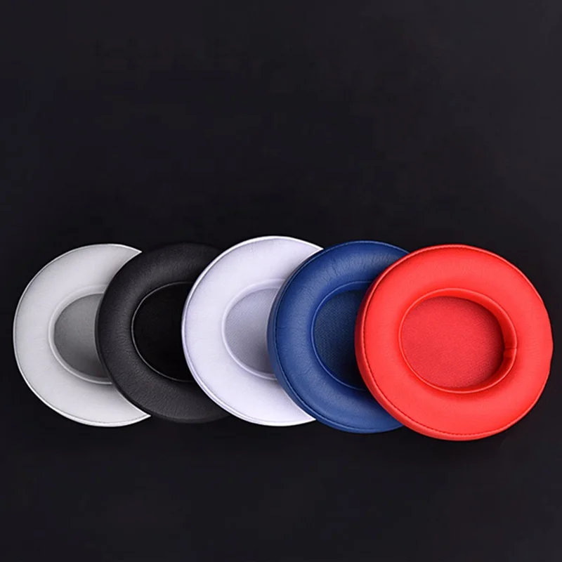 

Protein Leather Headset Cushion Studio 2 3 wireless Memory Foam Earphone pad for beats Earpads, Black/white/red/blue/gray/brown/print white/titanium