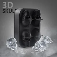 

DIY customized 3D Skull mini ice cube maker mold silicone ice cube tray