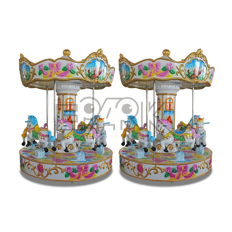 

Most attractive 6 People Carousel Ride coin amusement mini go kart for kids