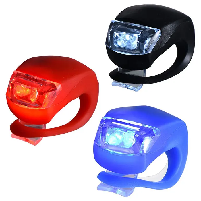 

Colorful Decorative Silicone Bike Lights/ Visual Warning Rubber Wrap-around Rear Bicycle Lights