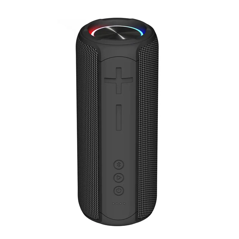 

2021 OZZIE portable rechargeable bluetooth stereo wireless speaker & horn for iPhone 13 fabric cylinder speaker